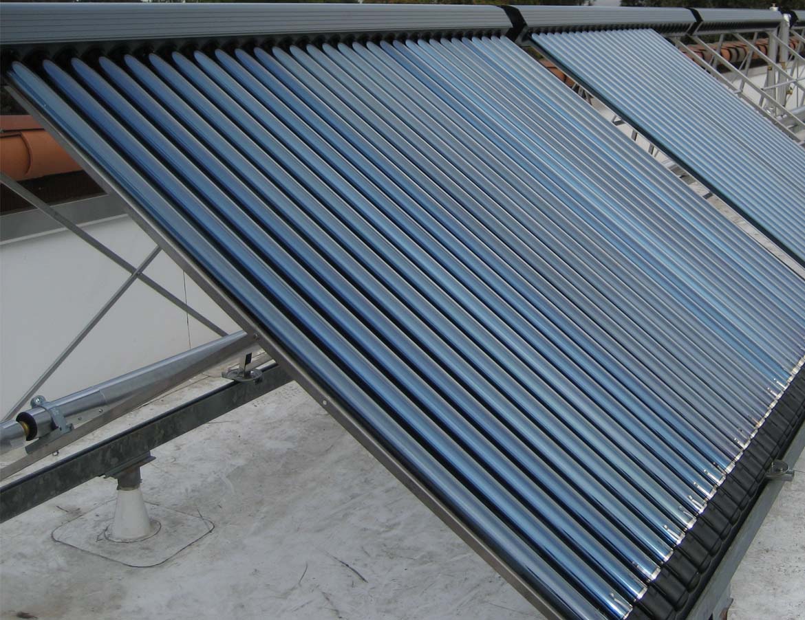 SOLAR HEATERS ON ROOF TOP